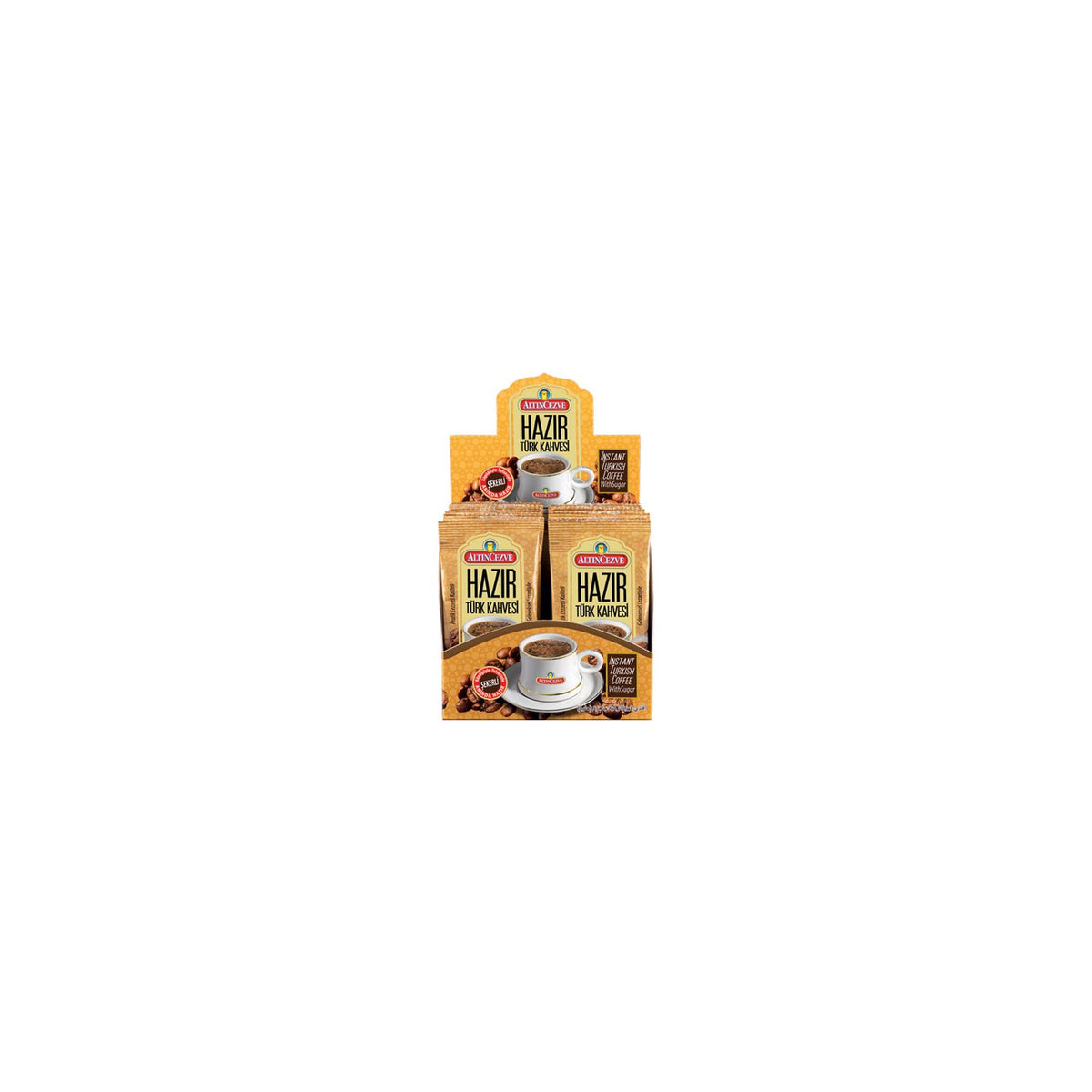 Altincezve Ready-to-Eat Turkish Coffee with Sugar, 20 Pack - MALLTURK