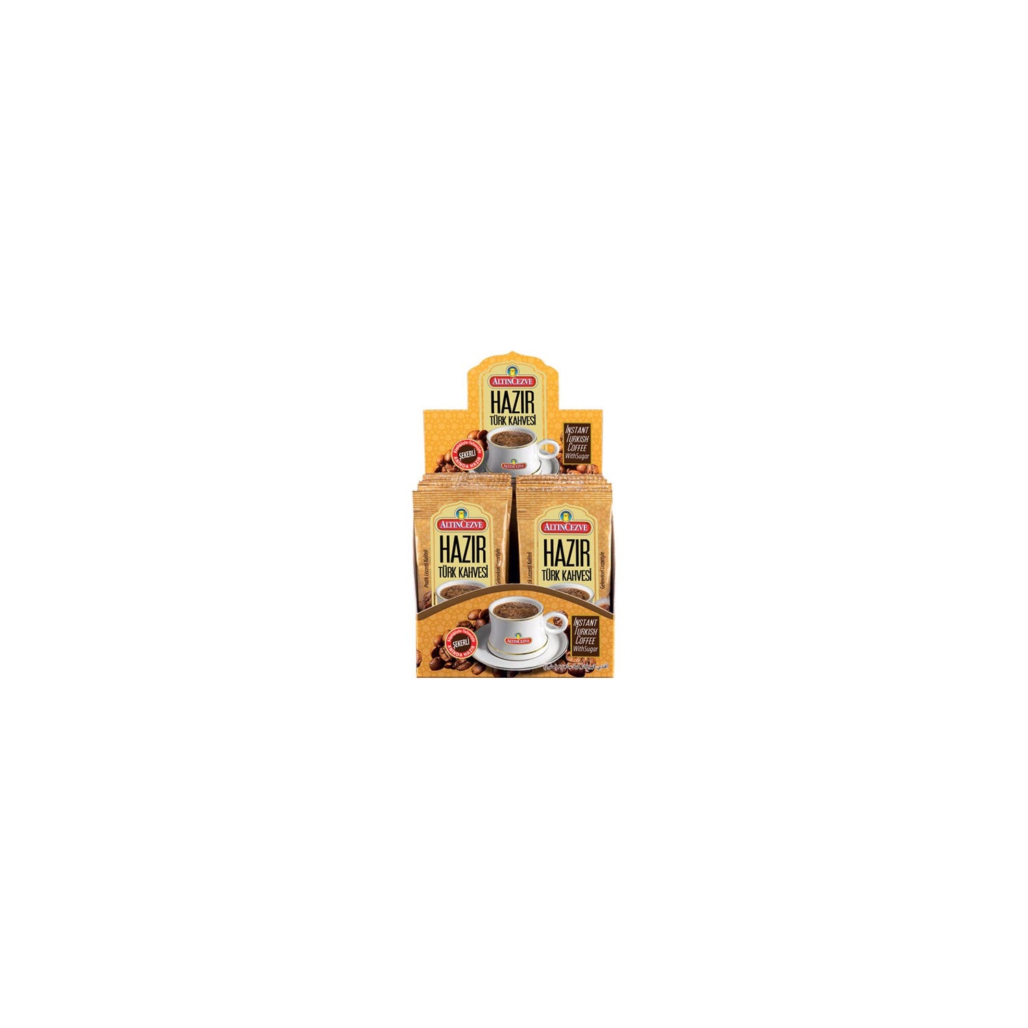 Altincezve Ready-to-Eat Turkish Coffee with Sugar, 20 Pack - MALLTURK