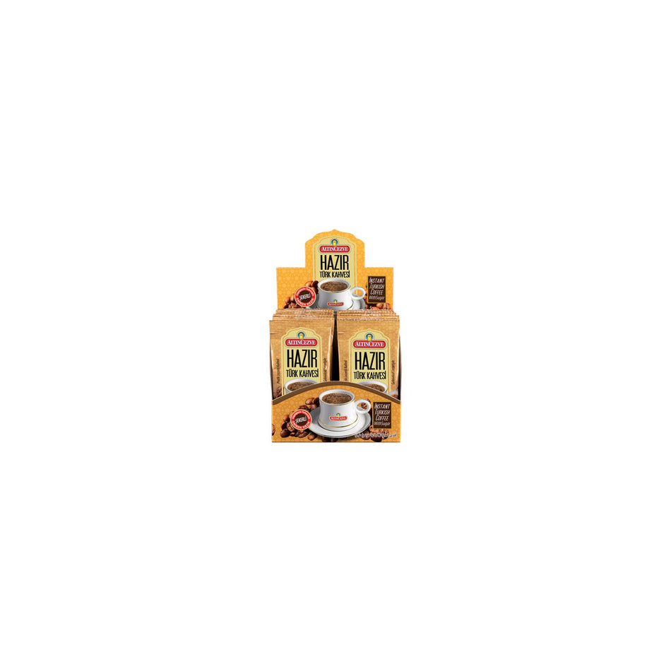 Altincezve Ready-to-Eat Turkish Coffee with Sugar, 20 Pack - MALLTURK