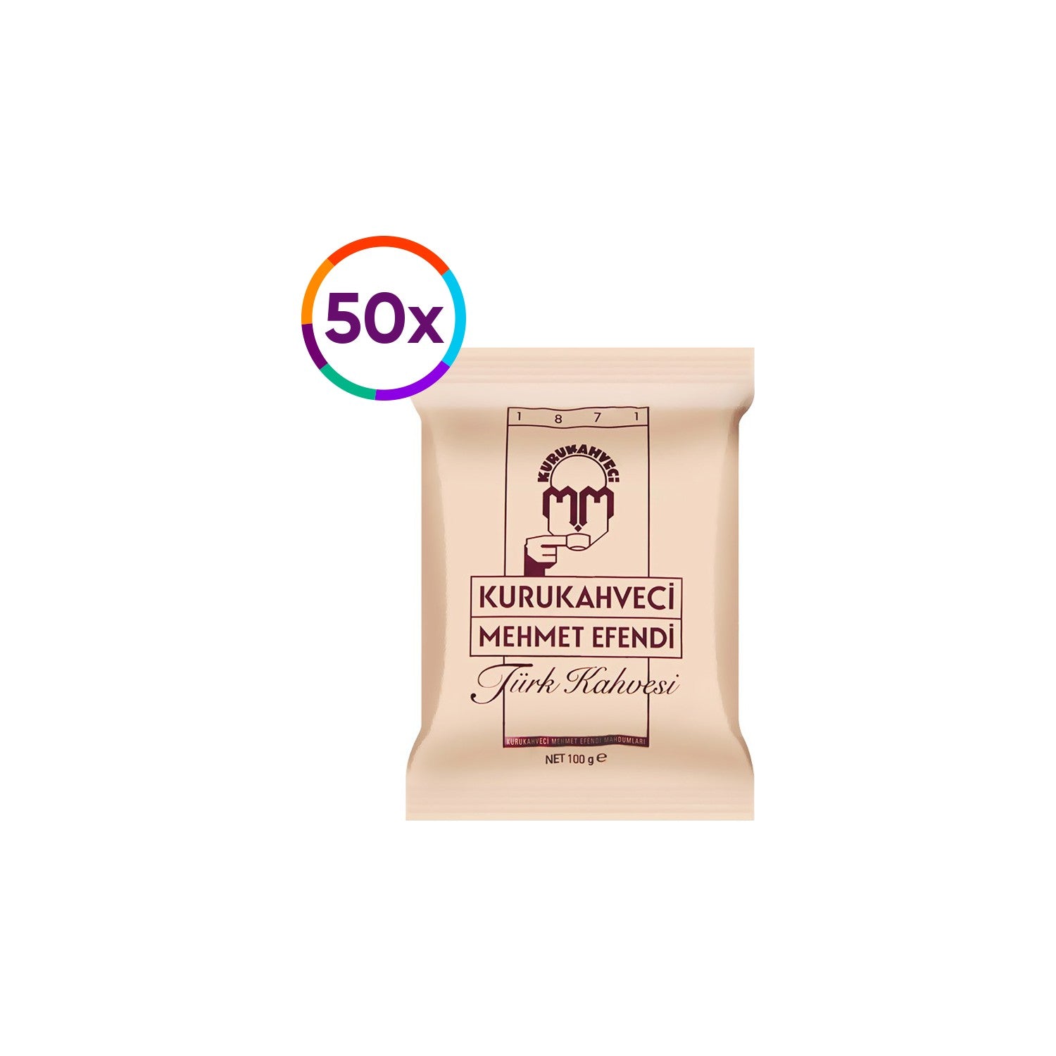 Kurukahveci Mehmet Efendi Turkish Coffee 50 x 100 gr - MALLTURK