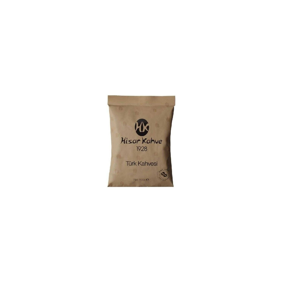HisarTurk Coffee 100 gr x 24 Packs Plain Delicious Caffeinated Ground Coffee of Turkish Origin - MALLTURK