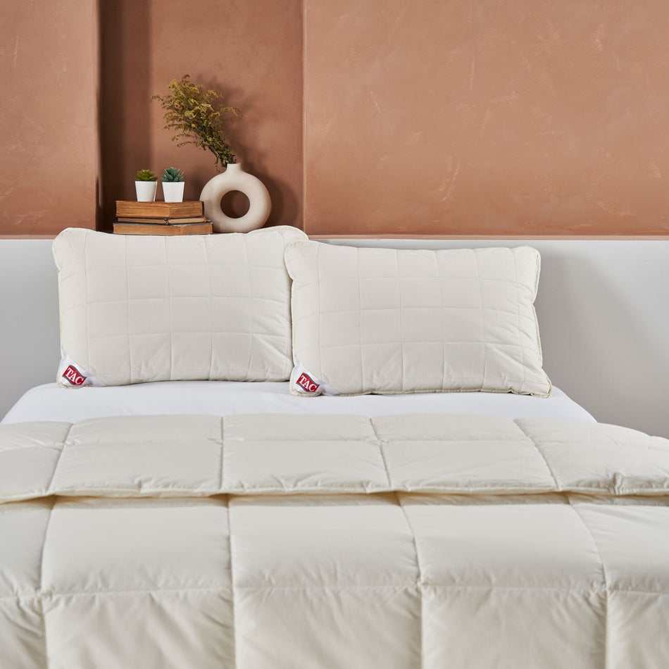Tac Wool Sense Wool 50x70 Pillow White - MALLTURK