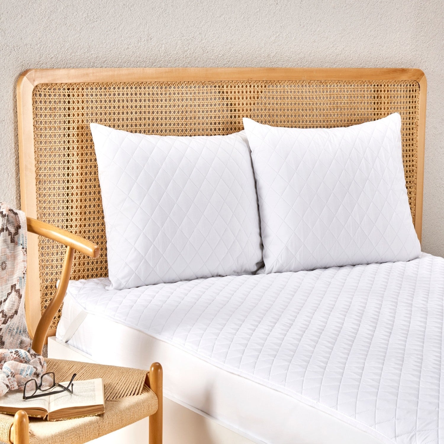 Tac eco care Waterproof 50x70 Pillow Protector White - MALLTURK