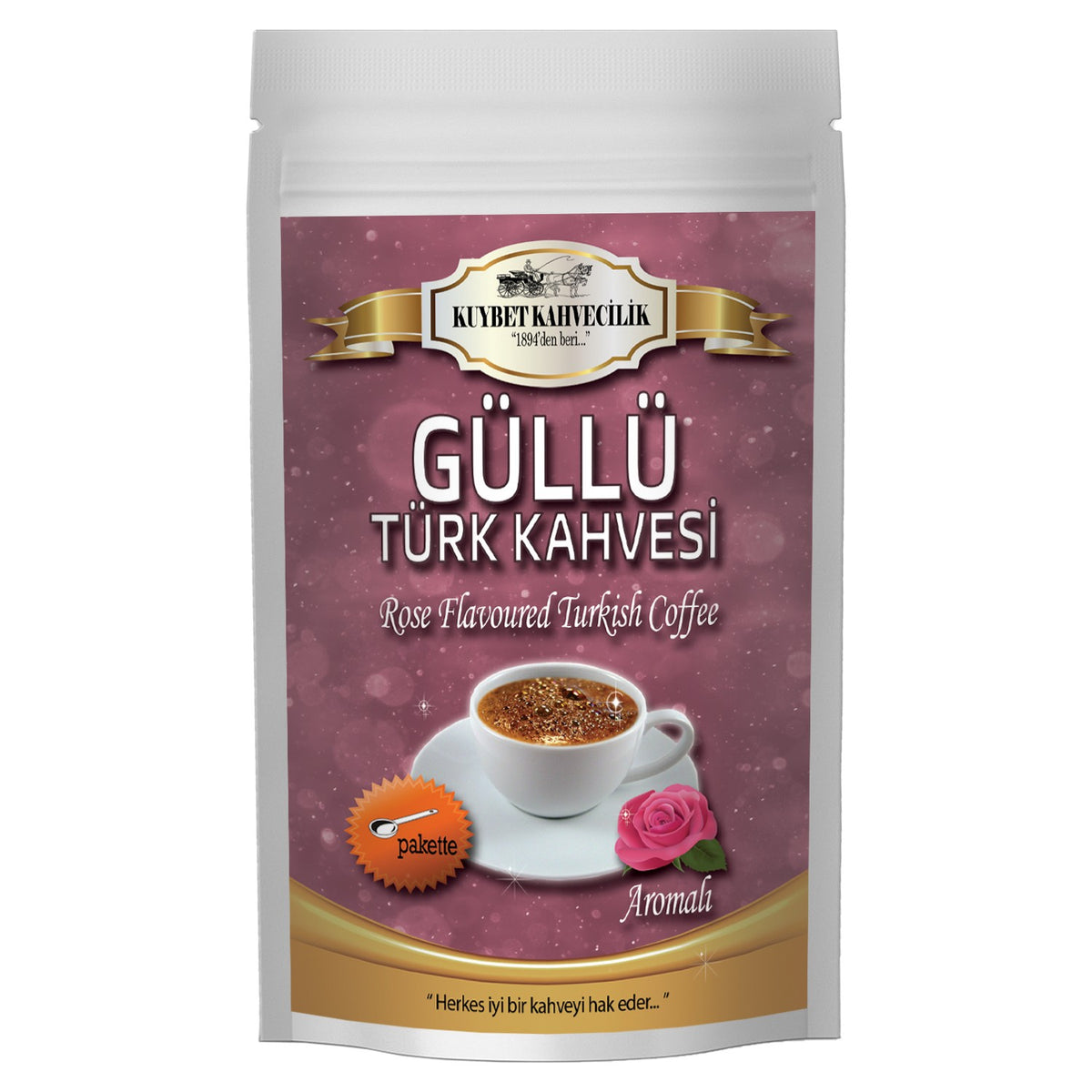 Kuybet Coffee Shop Rose Turkish Coffee 200 gr - MALLTURK