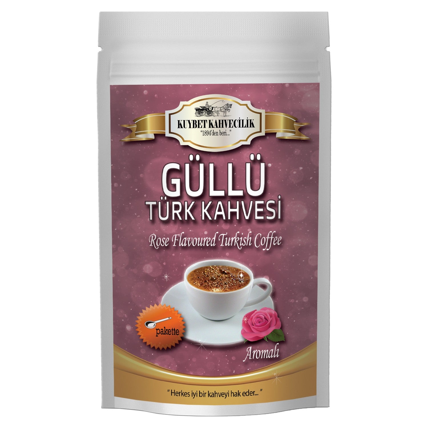 Kuybet Coffee Shop Rose Turkish Coffee 200 gr - MALLTURK