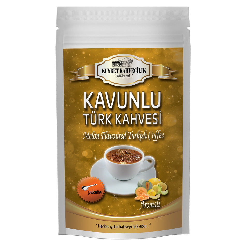 Kuybet Coffee - Melon Flavored Turkish Coffee 200 gr - MALLTURK