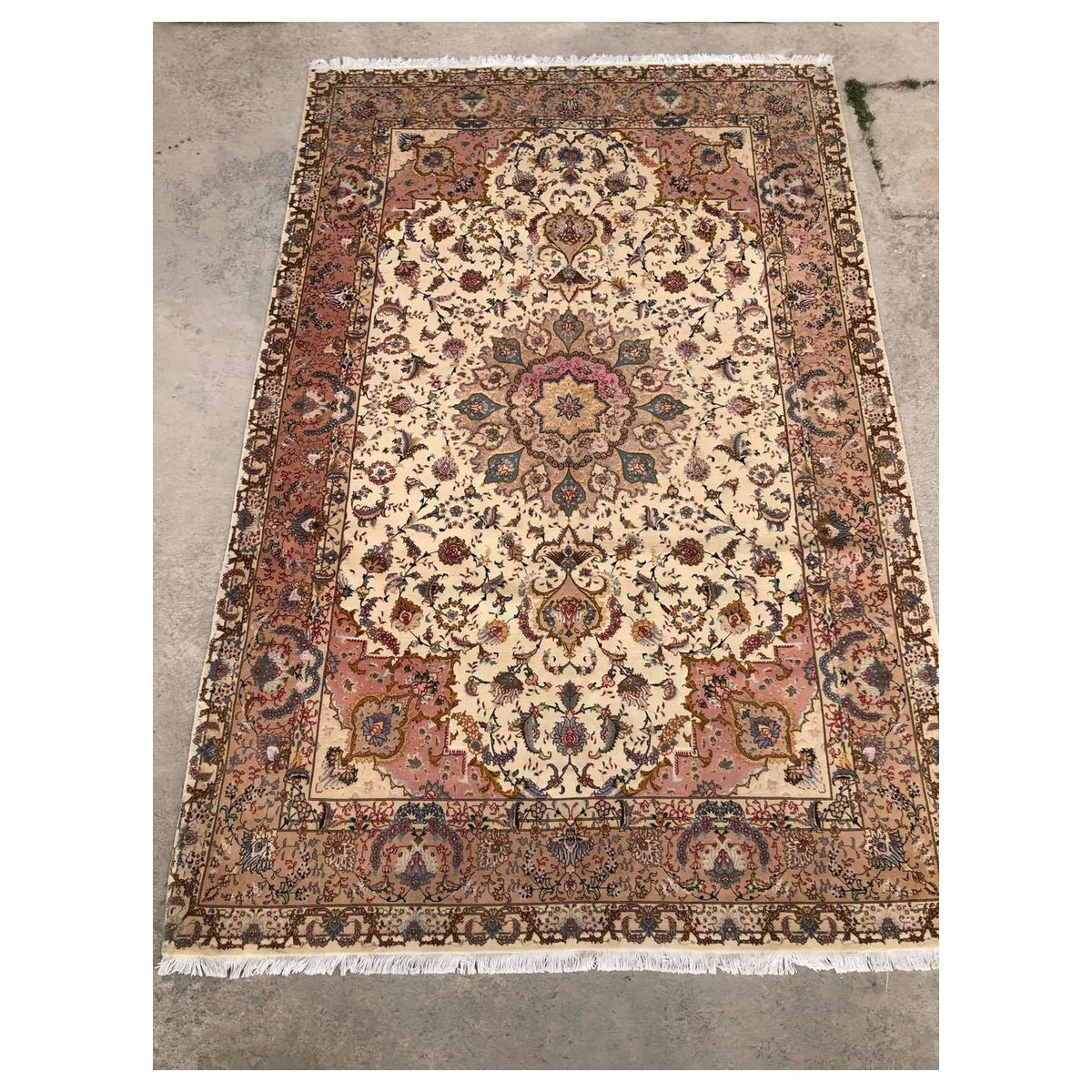 Hasyilmaz Hand-Woven Silk Wool Iranian Tabriz Rug - MALLTURK