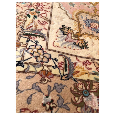 Hasyilmaz Hand-Woven Silk Wool Iranian Tabriz Rug - MALLTURK
