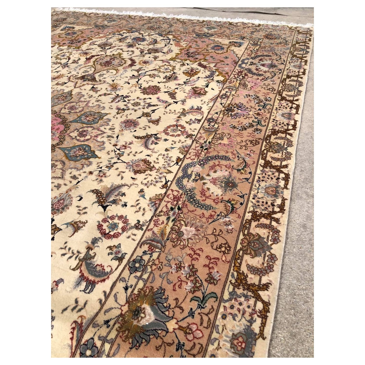 Hasyilmaz Hand-Woven Silk Wool Iranian Tabriz Rug - MALLTURK
