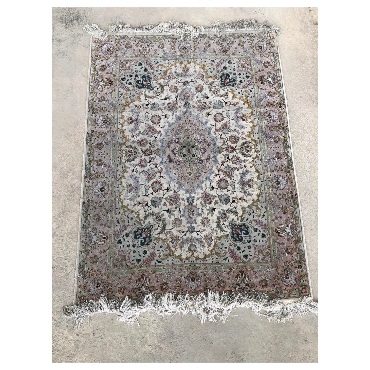 Hasyilmaz Hand-Woven Silk Wool Iranian Tabriz Rug - MALLTURK