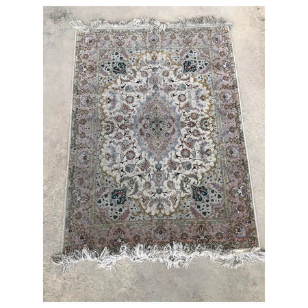 Hasyilmaz Hand-Woven Silk Wool Iranian Tabriz Rug - MALLTURK