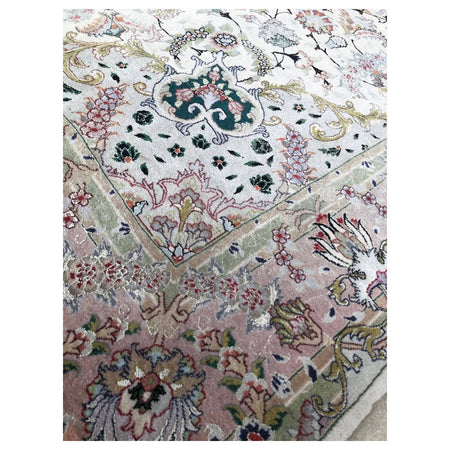 Hasyilmaz Hand-Woven Silk Wool Iranian Tabriz Rug - MALLTURK