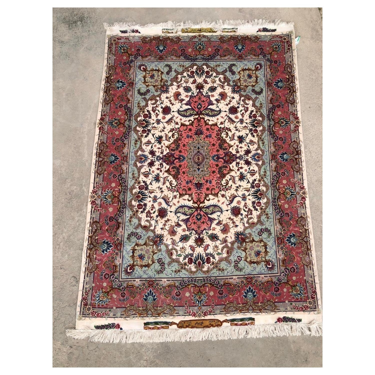 Hasyilmaz Hand-Woven Silk Wool Iranian Tabriz Rug 218X148CM 004 218 x 148 cm - MALLTURK