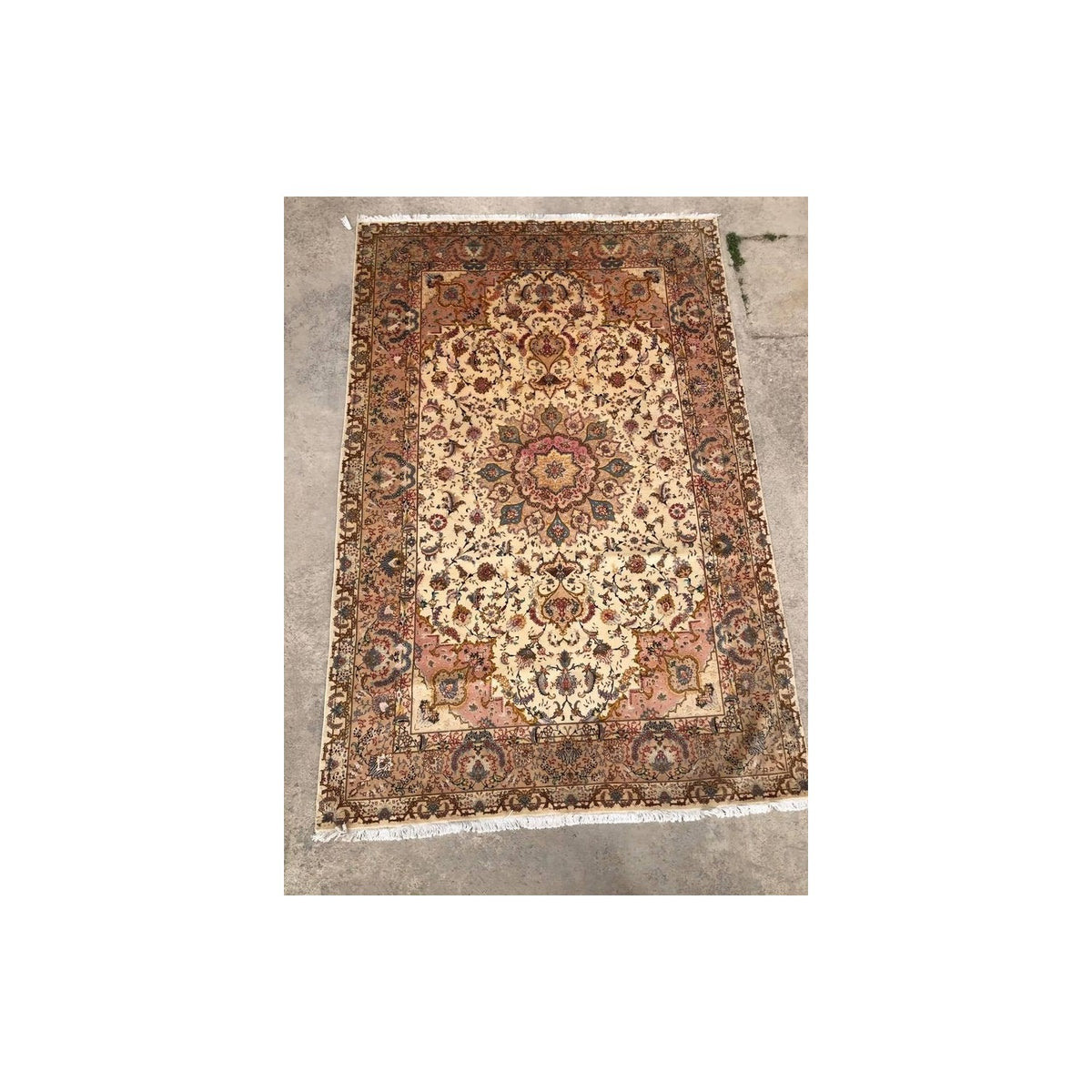 Hasyilmaz Hand-Woven Silk Wool Iranian Tabriz Rug - MALLTURK
