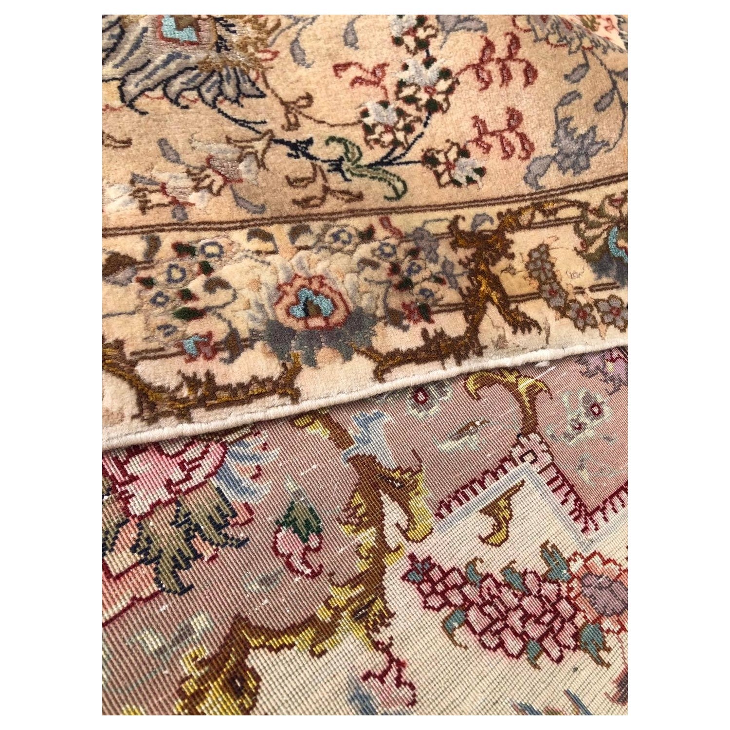 Hasyilmaz Hand-Woven Silk Wool Iranian Tabriz Rug - MALLTURK