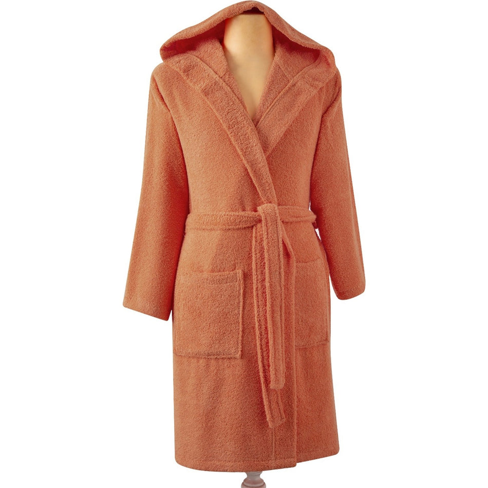 Tac Cotton 15-18 Years Old Teen Bathrobe Orange - MALLTURK