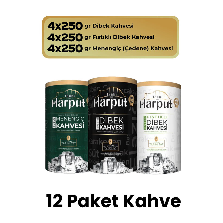 Historical Harput 151612X250G Dibek + Pistachio Dibek + menengic Coffee - MALLTURK