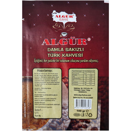 Algur Coffee Mastic Flavored Turkish Coffee 4 x 100 gr - MALLTURK