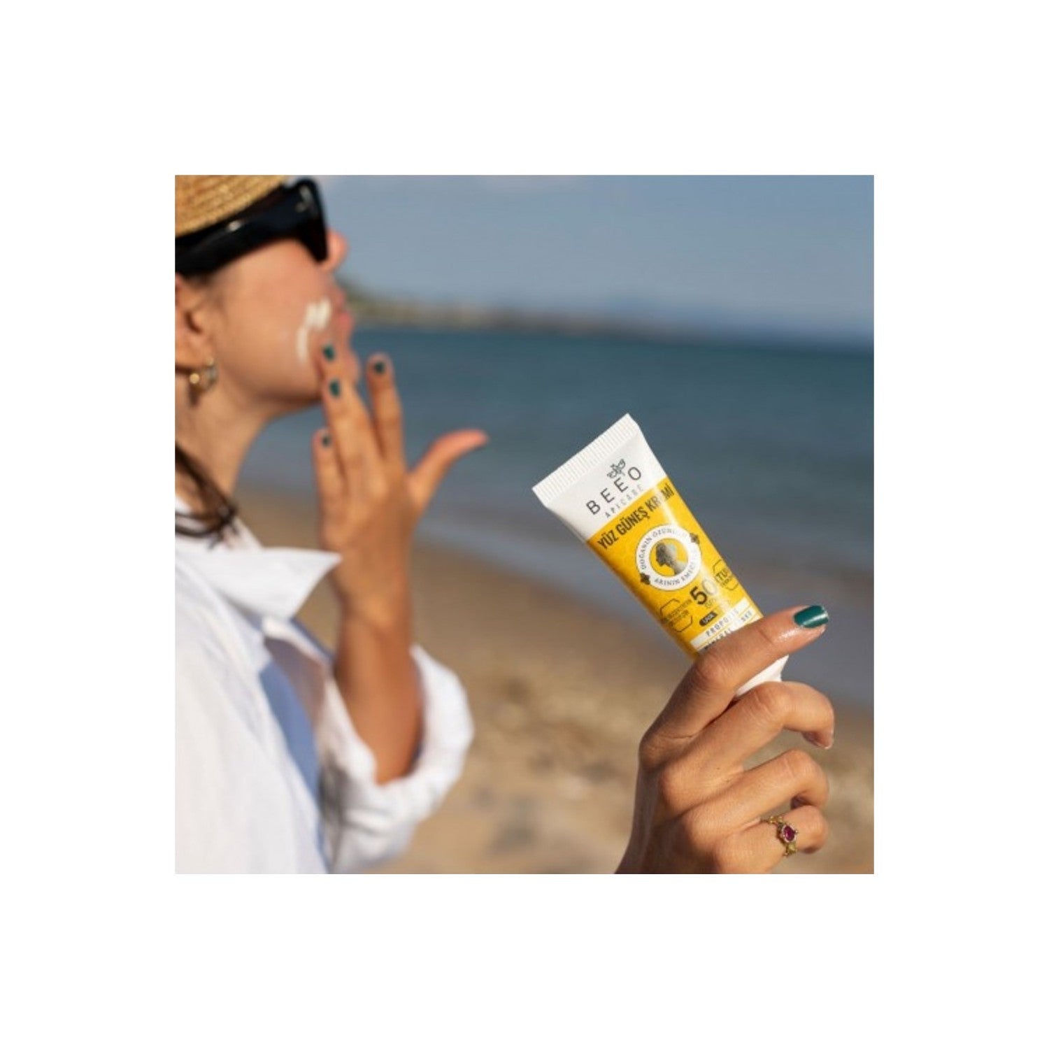 BEE'O With Propolis Mineral With Zinc Organic Face Sunscreen 40 ml - MALLTURK