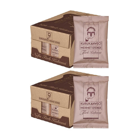 Kurukahveci Mehmet Efendi Turkish Coffee 100 gr (Set of 50) (2 Boxes of 25) - MALLTURK