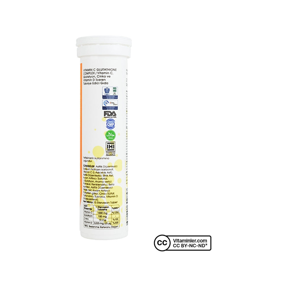 Voonka Vitamin C Glutathione Complex 15 Effervescent Tablets