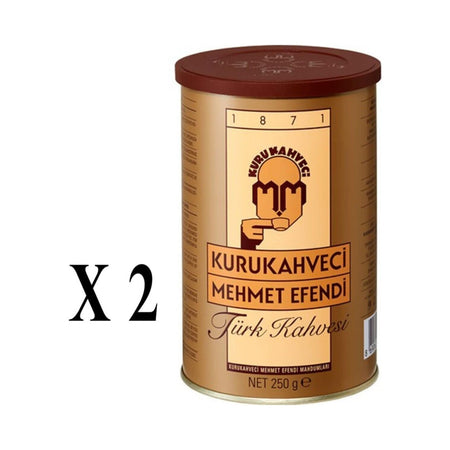 Kurukahveci Mehmet Efendi Turkish Coffee 500 gr Tin Plain Flavor Made in Turkiye - MALLTURK