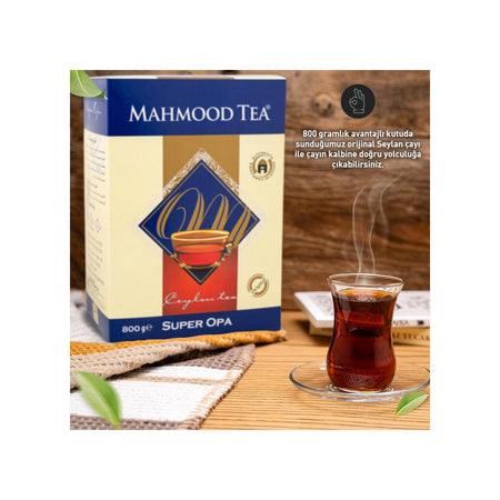 Mahmood Tea Ithal %100 Saf Seylan Opa and Pekoe loose leaf tea 800 g - MALLTURK