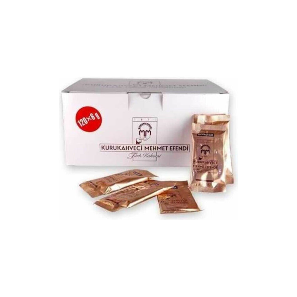 Kurukahveci Mehmet Efendi Single Serving Turkish Coffee 120 x 6 gr - MALLTURK