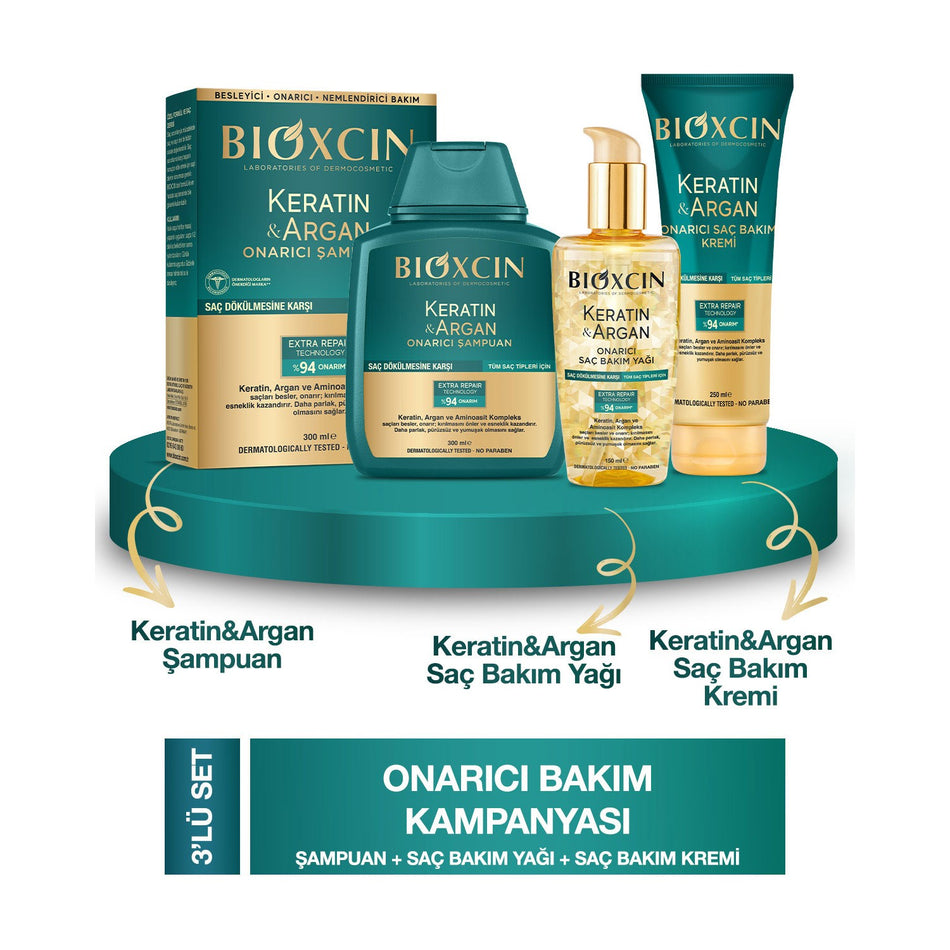 Bioxcin Keratin and Argan Hair Care Set