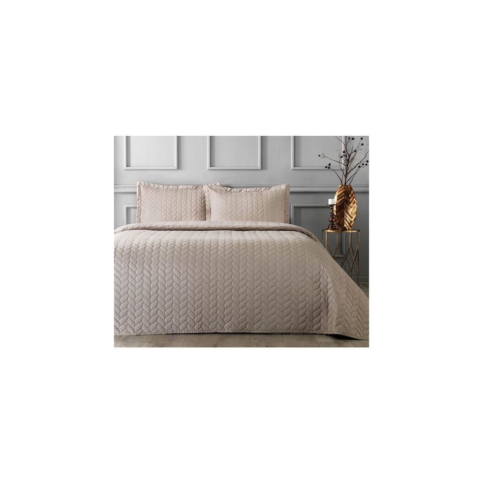 Tac Glory Double Bedspread - Camel - MALLTURK