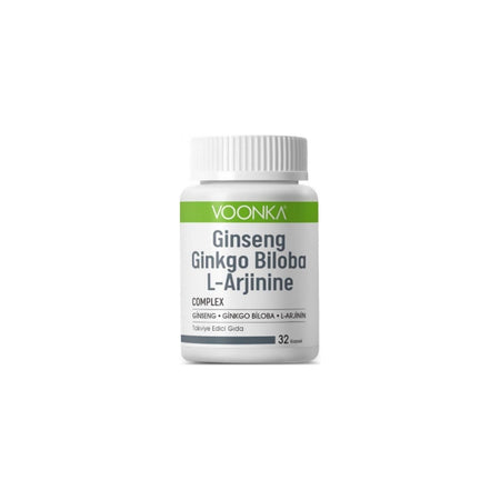 Voonka Ginseng, Ginkgo and L-Arjinin with 32 Capsules - MALLTURK