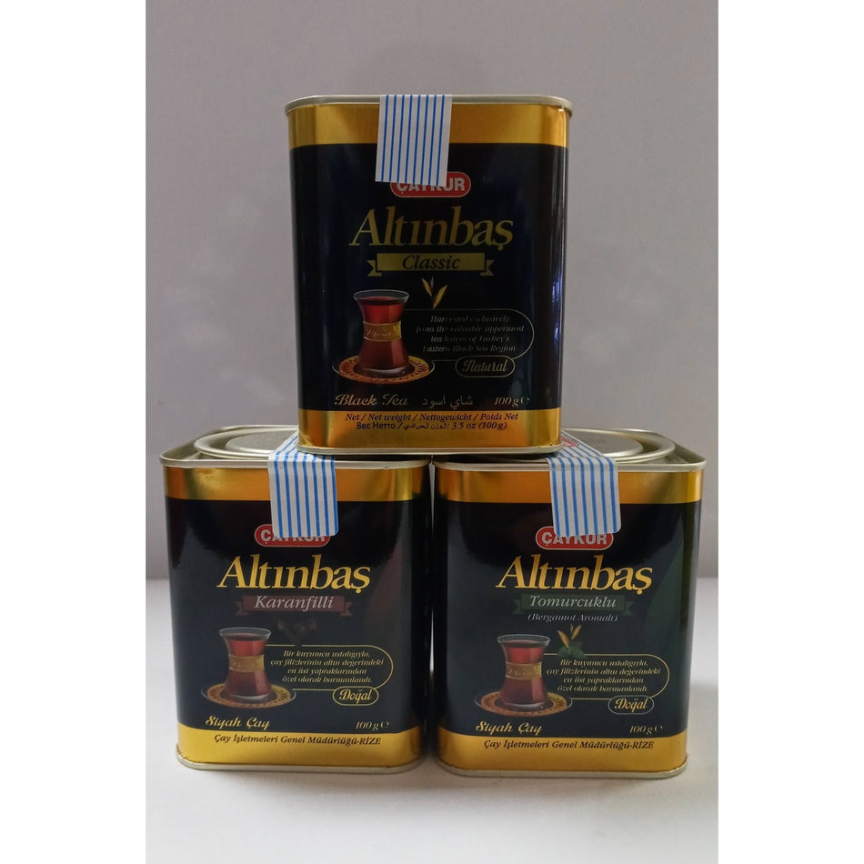Caykur Altinbas Klasik + Karanfilli + bergamot flavored tea 3 x 100 g - MALLTURK