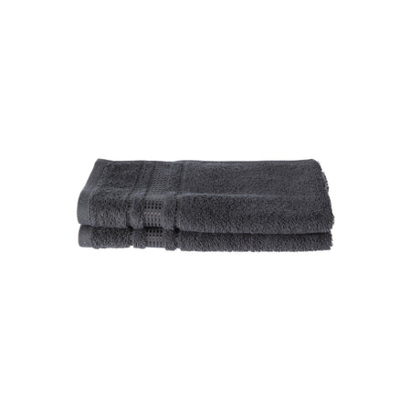 Ozdilek Colourist Set of 2 Towels 30x50 Black - MALLTURK