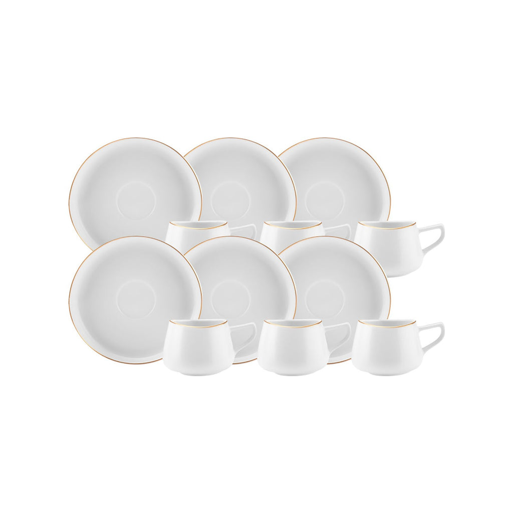 Karaca Hole Turkish Coffee Cup Set for 6, 80 ml