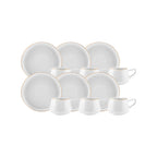 Karaca Hole Turkish Coffee Cup Set for 6, 80 ml