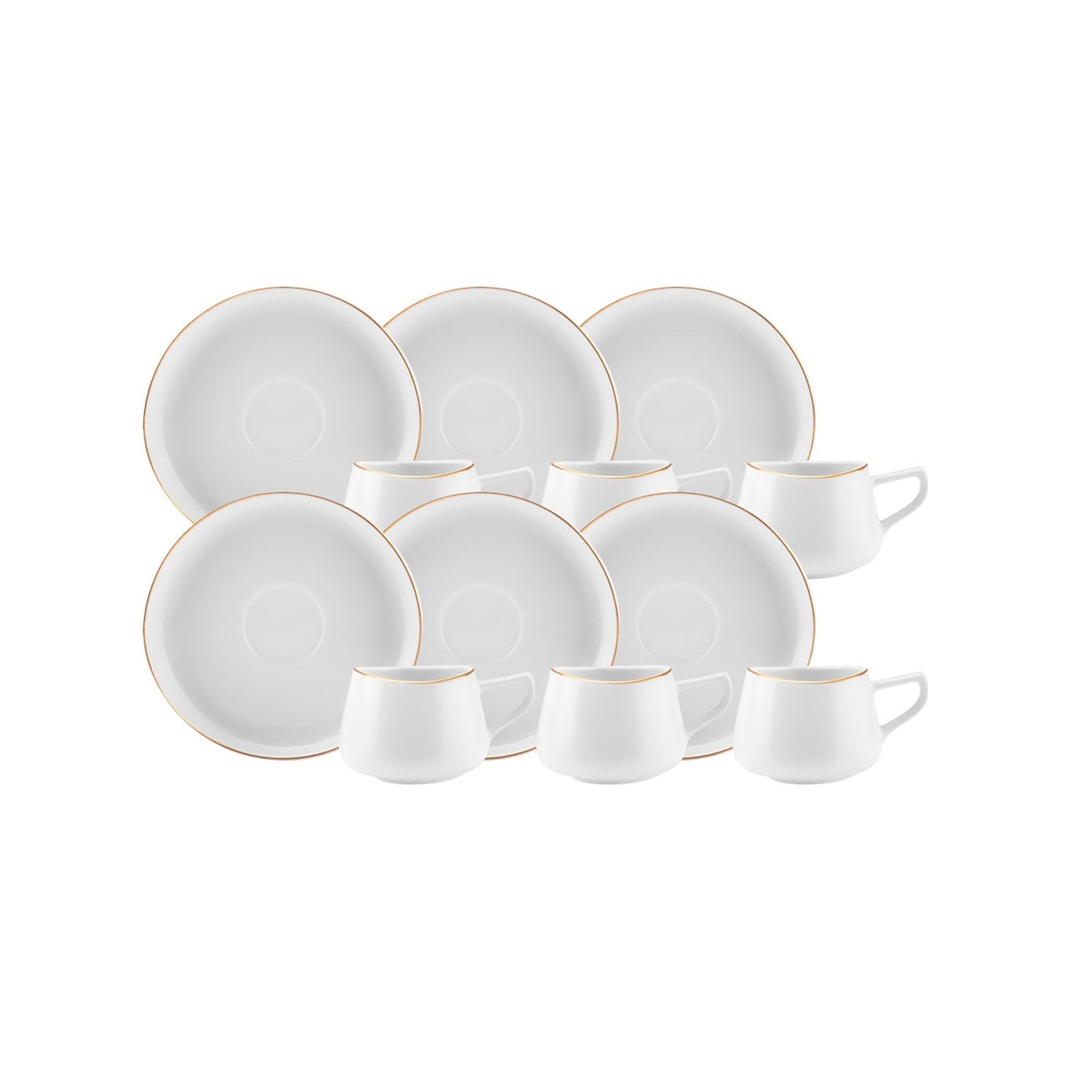 Karaca Hole Turkish Coffee Cup Set for 6, 80 ml