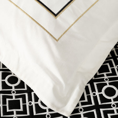 Karaca Home Minerva Black Double Embroidered Duet Set - MALLTURK
