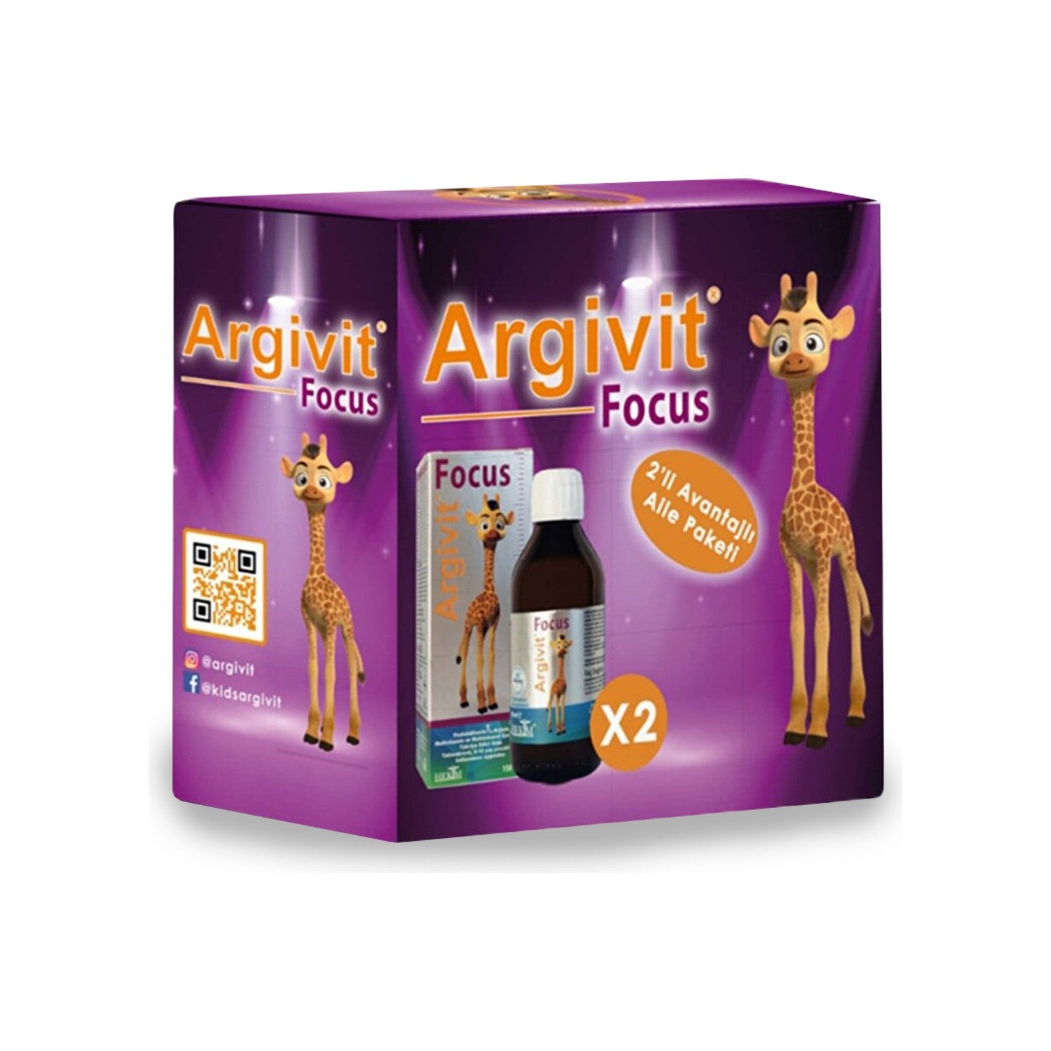 Argivit Focus 2 'li Aile Paketi ( 2 Pieces 150 Ml) Syrup - MALLTURK