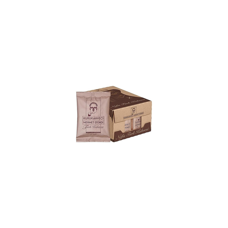 Kurukahveci Mehmet Efendi Turkish Coffee 100 gr (1 Box) (25 x 100 gr) - MALLTURK