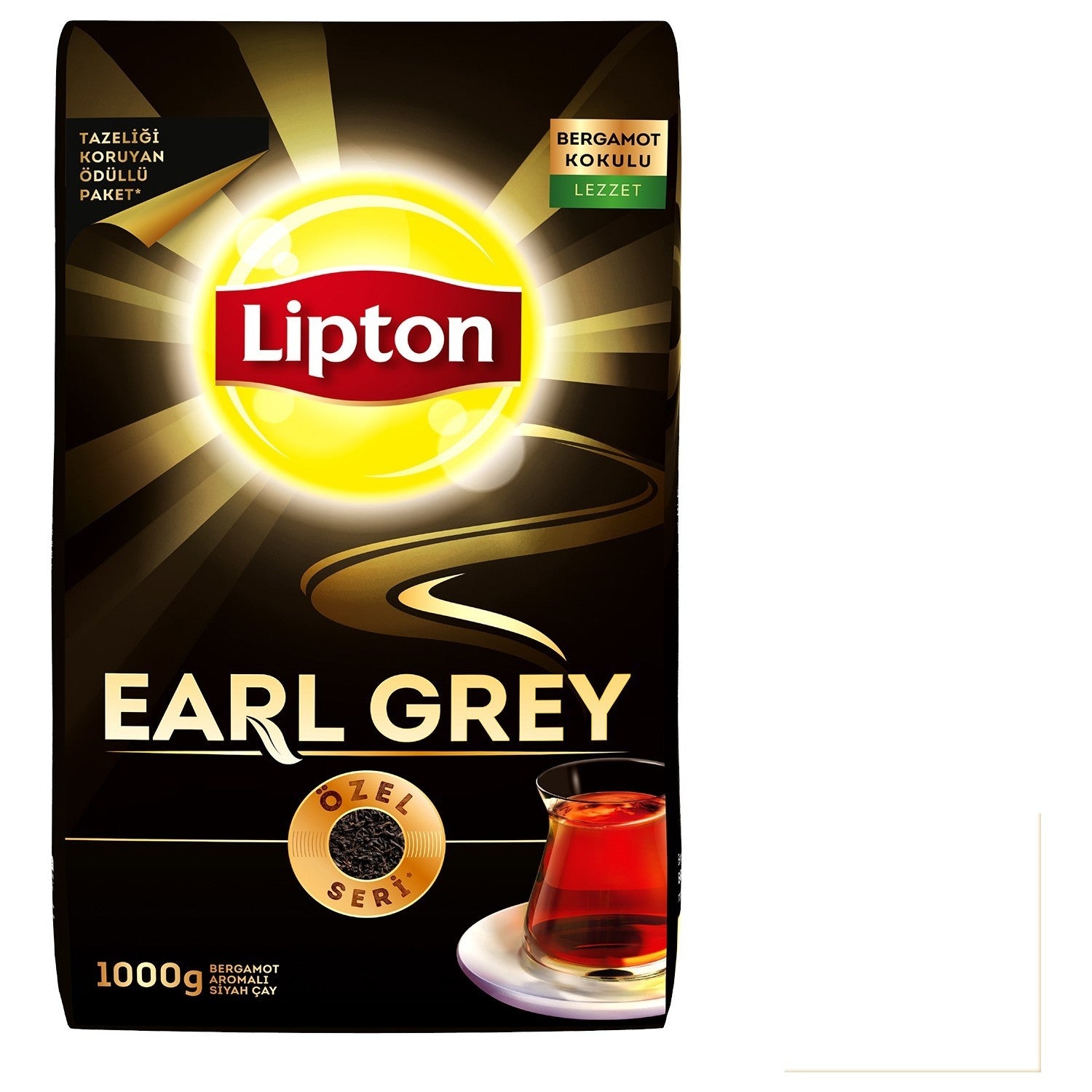 Lipton Earl Grey loose leaf tea 1000 g bergamot flavored quality black tea Turkiye Menseli - MALLTURK