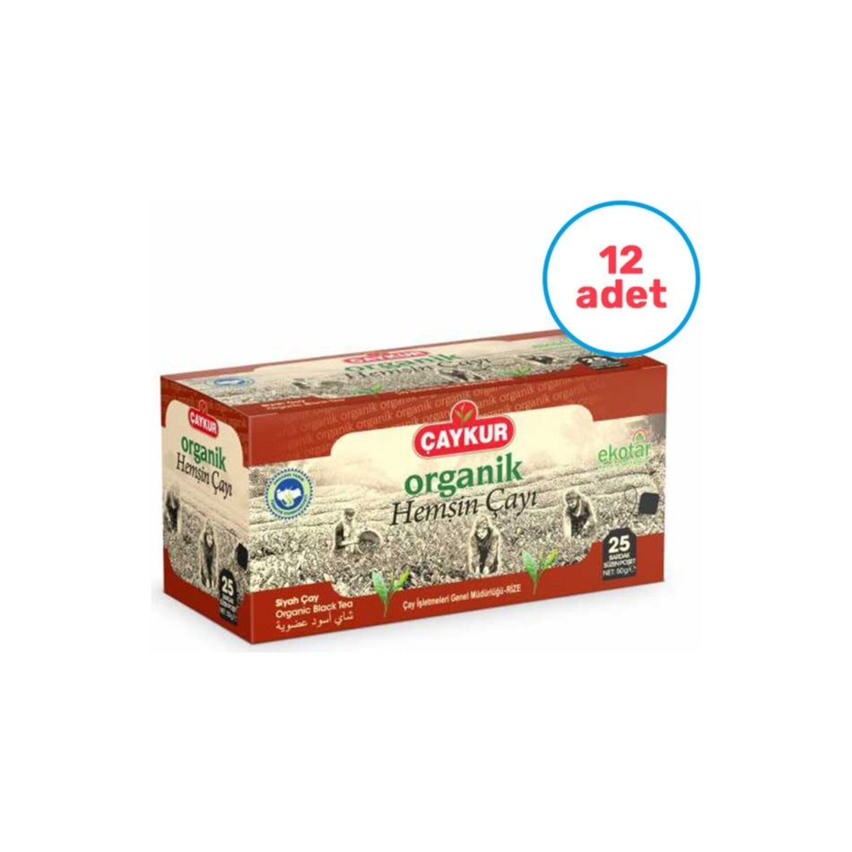 Caykur 12 pieces Organik Hemsin Suzen cup tea bags 25-pack - MALLTURK