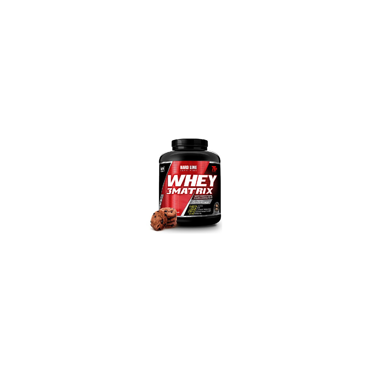 Hardline Nutrition Whey3 Matrix 2300g Cookies Flavored - MALLTURK