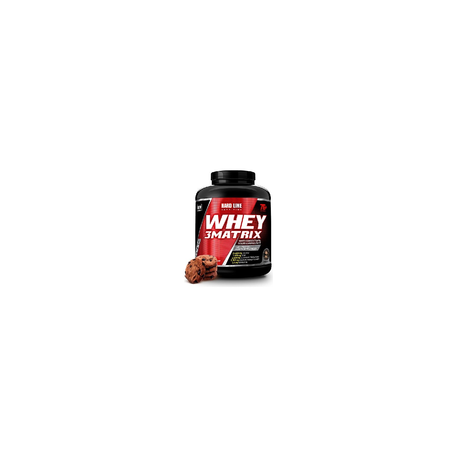 Hardline Nutrition Whey3 Matrix 2300g Cookies Flavored - MALLTURK
