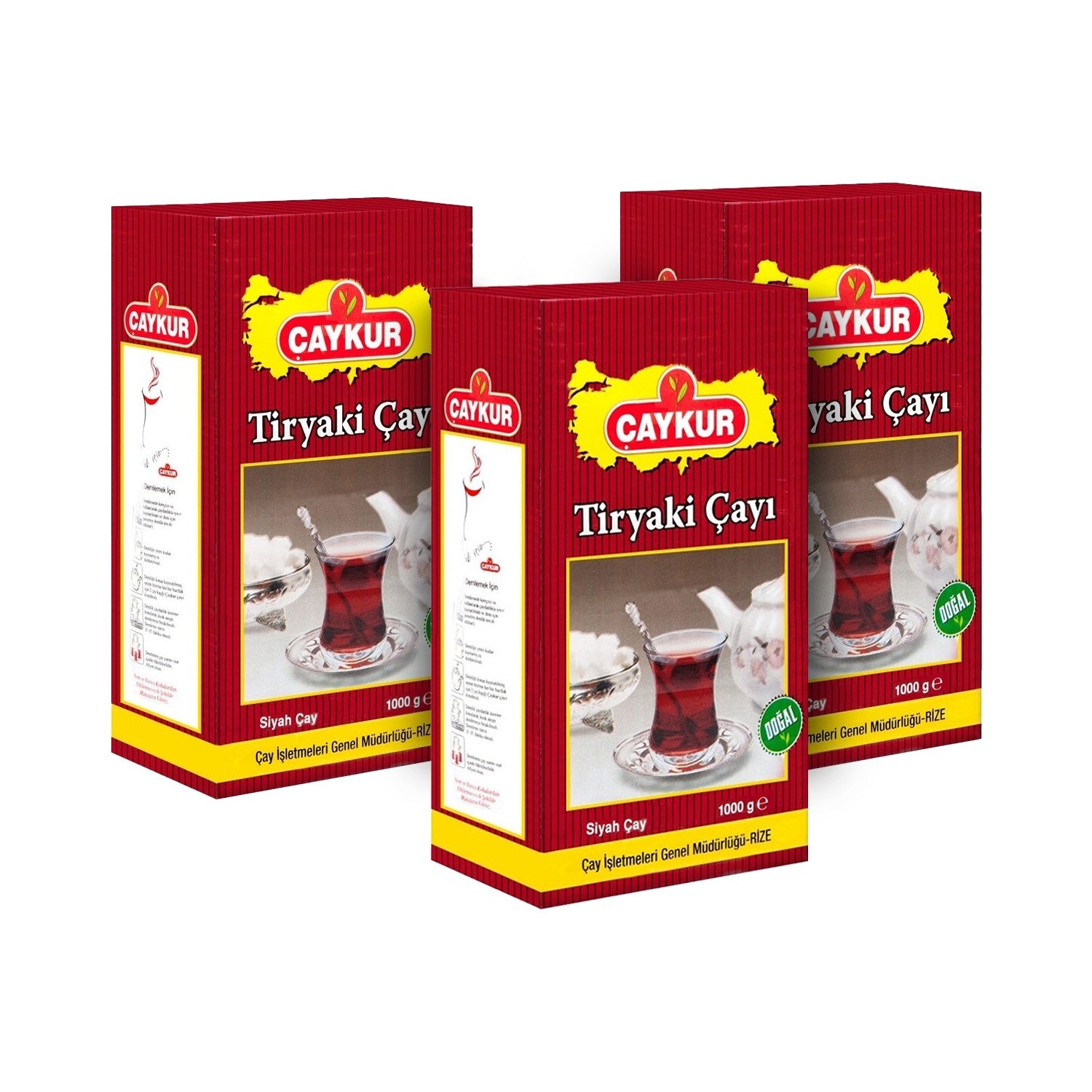 Caykur Tiryaki 1000 g loose leaf tea 3 pieces - MALLTURK