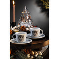 Kütahya Porselen Snowy 4-Piece Turkish Coffee Cup Set for 2