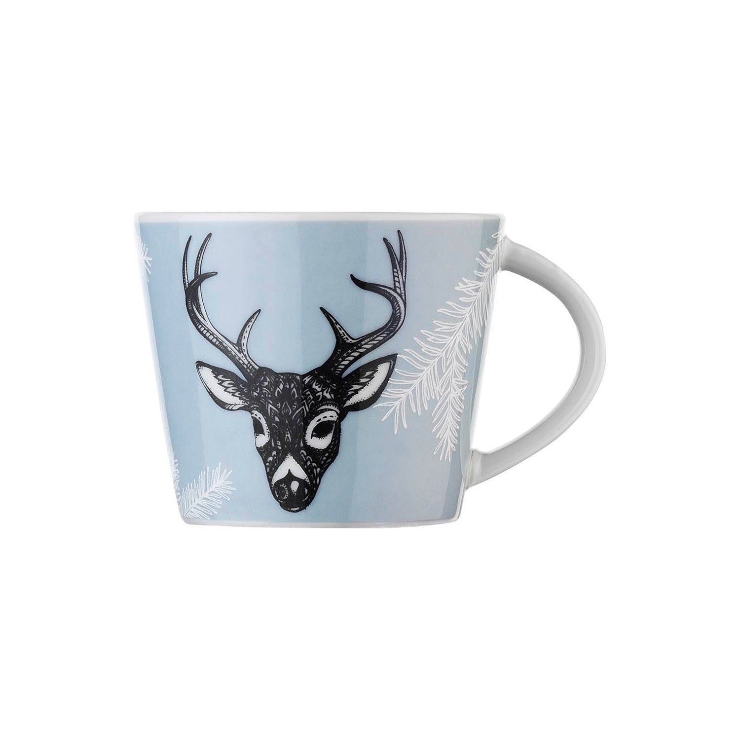 Kütahya Porselen Snowy 4-Piece Turkish Coffee Cup Set for 2