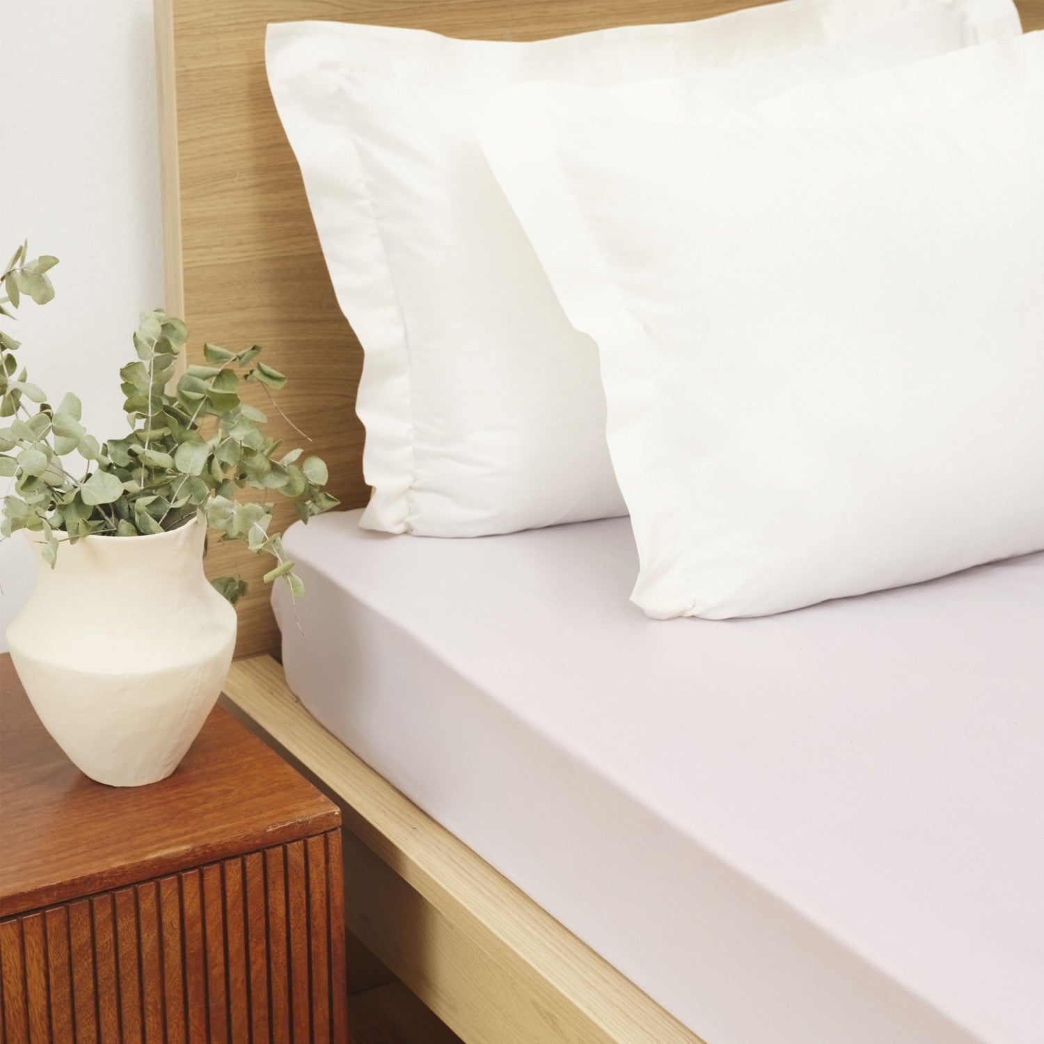 Karaca Home Lilac Cotton Double Fitted Sheet - MALLTURK
