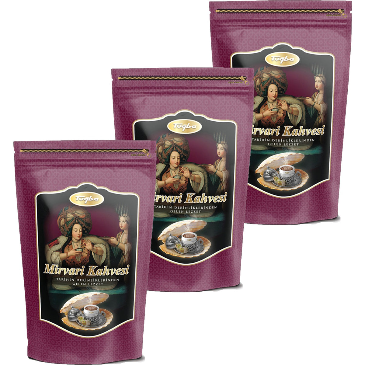Tugba Dried Nuts Mirvari Coffee 220 gr 3-pack - MALLTURK