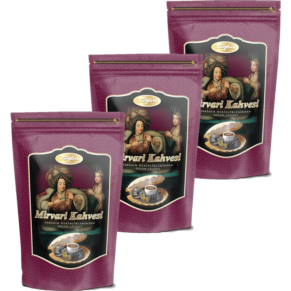 Tugba Dried Nuts Mirvari Coffee 220 gr 3-pack - MALLTURK