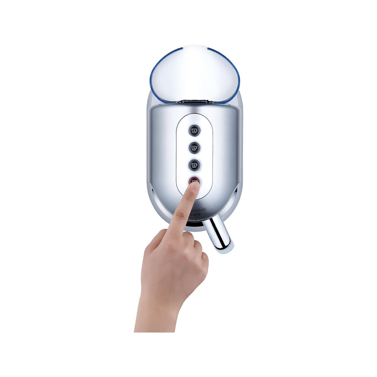 Korkmaz Kahvekolik Aqua Coffee Maker, Inox Chrome - MALLTURK
